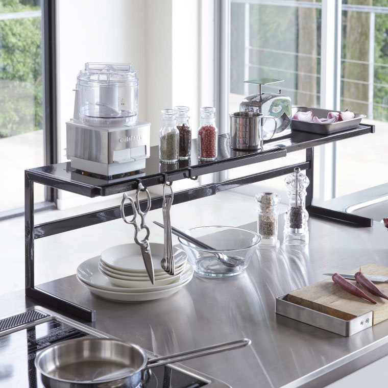 伸縮キッチンサポートラック タワー 山崎実業 tower ホワイト ブラック 4480 4481