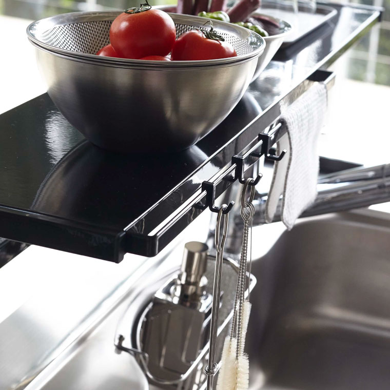 伸縮キッチンサポートラック タワー 山崎実業 tower ホワイト ブラック 4480 4481