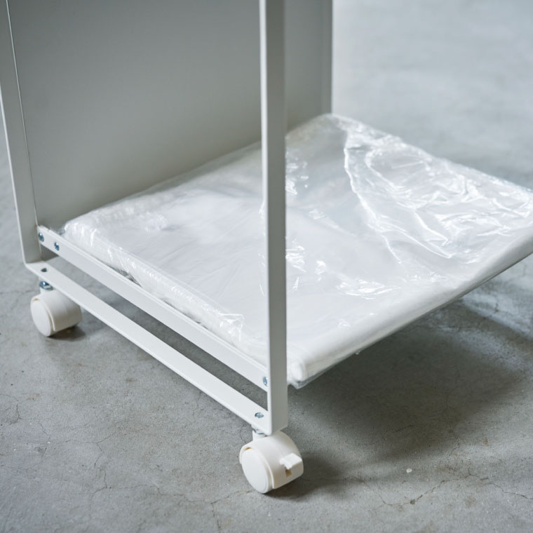 目隠し分別ダストワゴン ２分別 トスカ 山崎実業 tosca ホワイト 4779