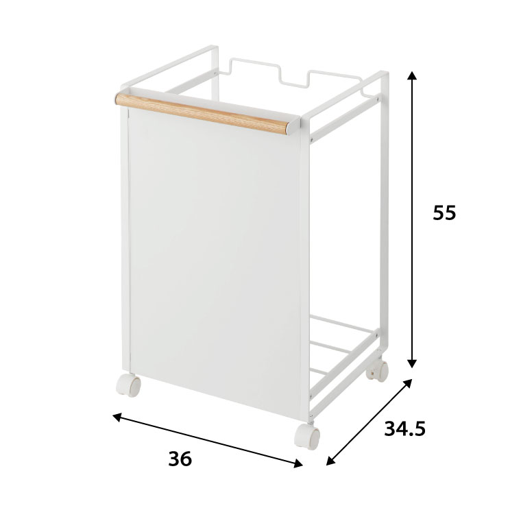 目隠し分別ダストワゴン ２分別 トスカ 山崎実業 tosca ホワイト 4779