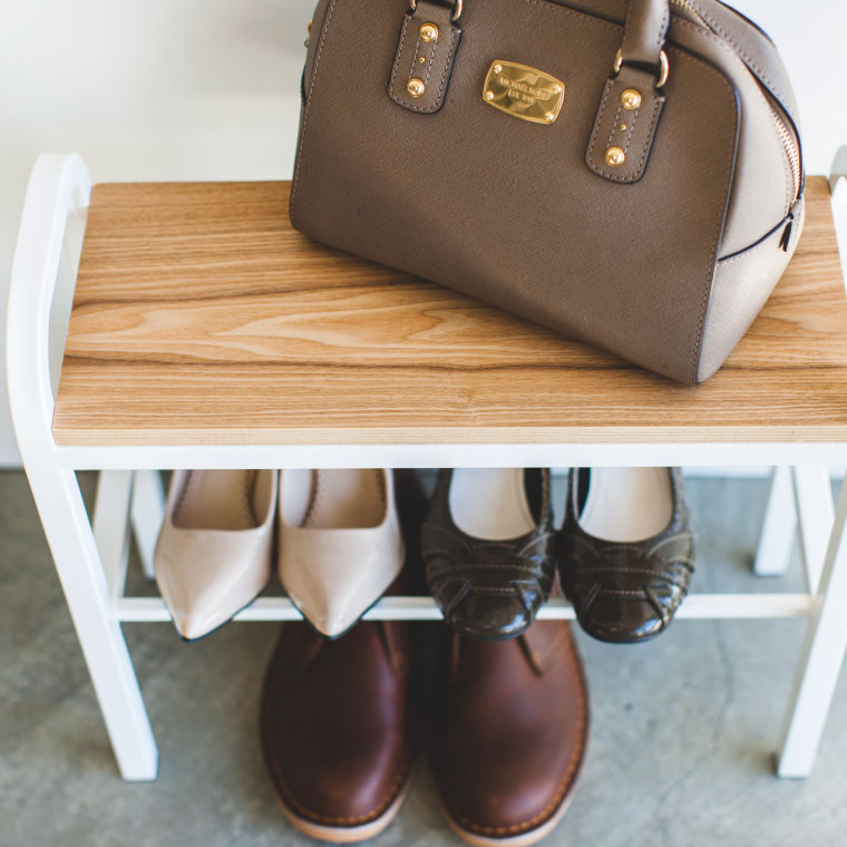 立ちやすいベンチシューズラック タワー 山崎実業 tower ホワイト ブラック 4787 4788