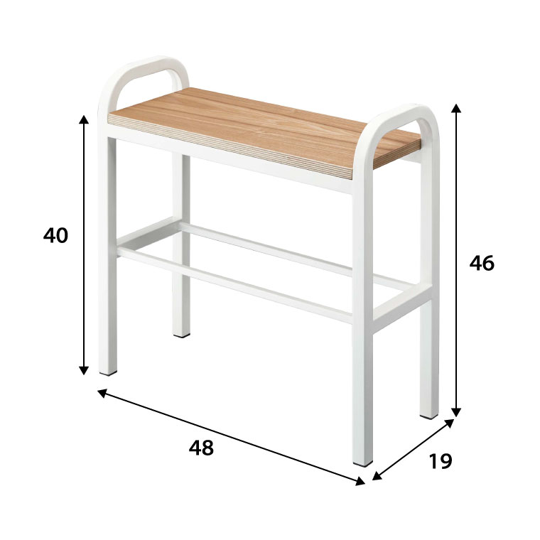 立ちやすいベンチシューズラック タワー 山崎実業 tower ホワイト ブラック 4787 4788
