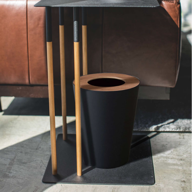 差し込みサイドテーブル プレーン 山崎実業 PLAIN ホワイト ブラック 4803 4804