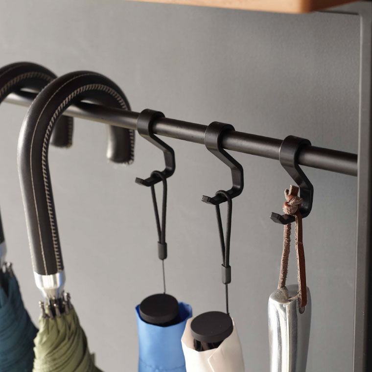 天板付き引っ掛け傘立て タワー 山崎実業 tower ホワイト ブラック 4970 4971