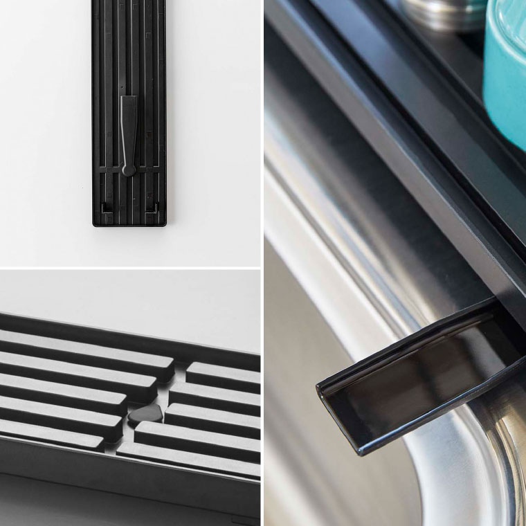 スリムスリーウェイ水切りワイヤーバスケット 2段 タワー 山崎実業 tower ホワイト ブラック 5070 5071