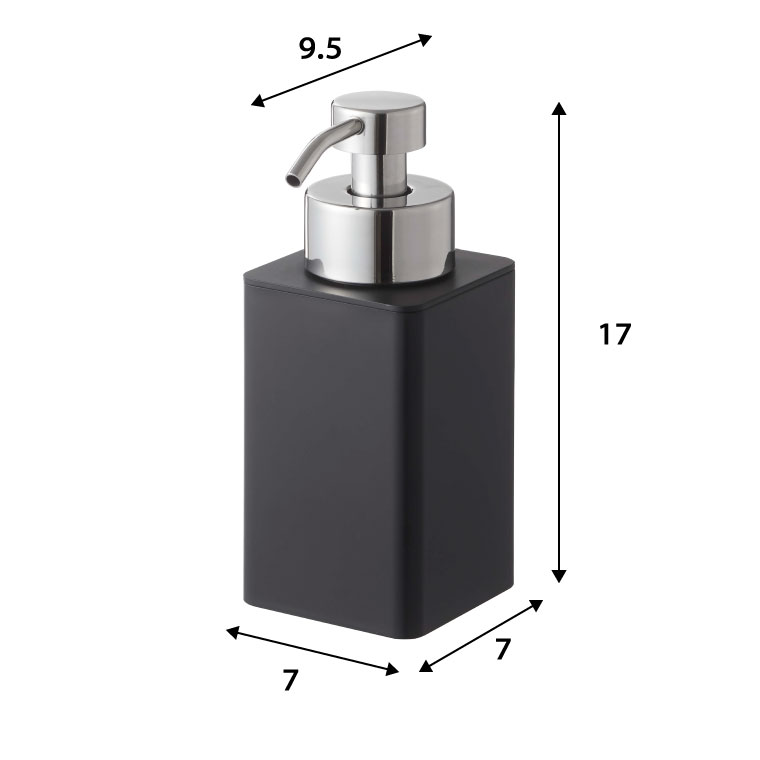 ディスペンサー 詰め替え用ディスペンサー 泡タイプ タワー 山崎実業 tower ホワイト/ブラック 5207 5208 タワーシリーズ