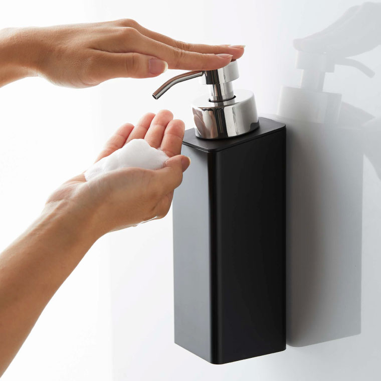 ディスペンサー マグネットツーウェイディスペンサー 泡タイプ タワー 山崎実業 tower ホワイト/ブラック 5210 5211 タワーシリーズ マグネット