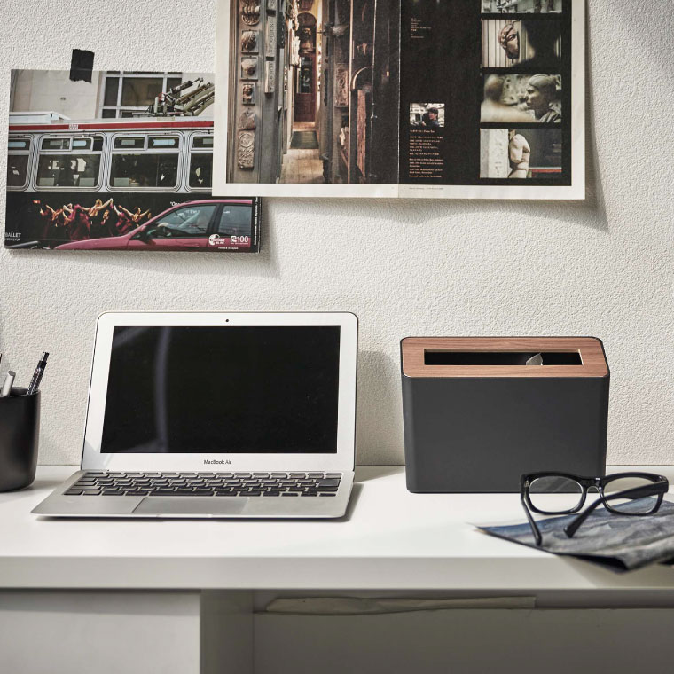 ゴミ箱 蓋付き卓上ゴミ箱 リン 山崎実業 rin ブラウン/ナチュラル 5230 5231 タワーシリーズ