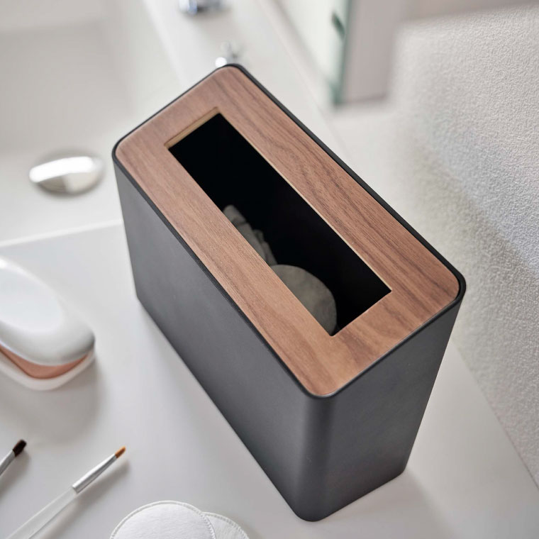 ゴミ箱 蓋付き卓上ゴミ箱 リン 山崎実業 rin ブラウン/ナチュラル 5230 5231 タワーシリーズ