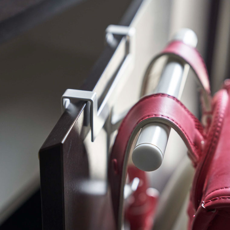 ランドセルラック 下駄箱扉ランドセル＆リュックハンガー タワー 山崎実業 tower ホワイト/ブラック 5238 5239 タワーシリーズ