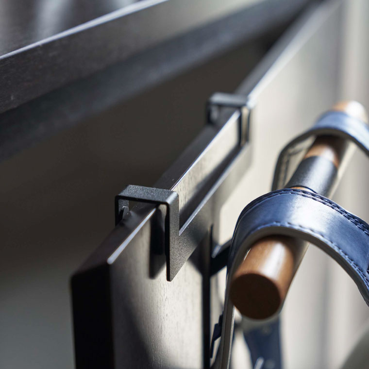 ランドセルラック 下駄箱扉ランドセル＆リュックハンガー リン 山崎実業 rin ブラウン/ナチュラル 5240 5241 タワーシリーズ