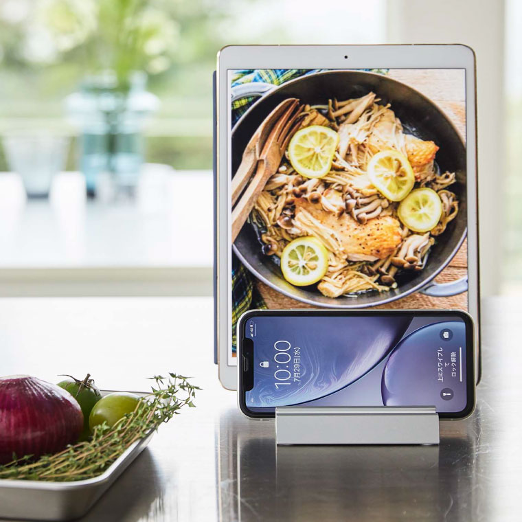 タブレットスタンド タワー 山崎実業 tower ホワイト/ブラック 5274 5275 タワーシリーズ