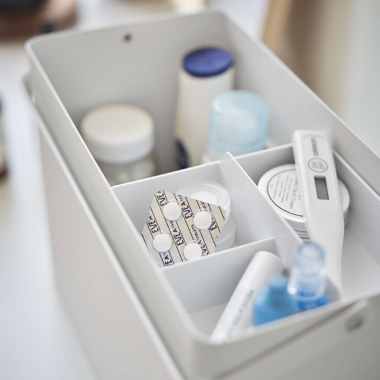 救急箱 タワー 山崎実業 tower ホワイト/ブラック 5288 5289 タワーシリーズ