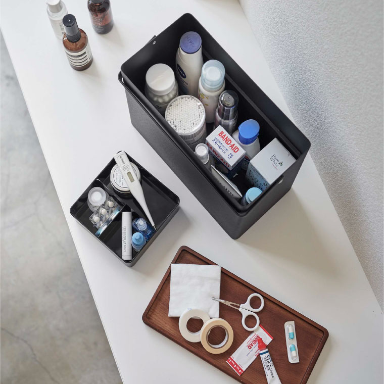 救急箱 タワー 山崎実業 tower ホワイト/ブラック 5288 5289 タワーシリーズ