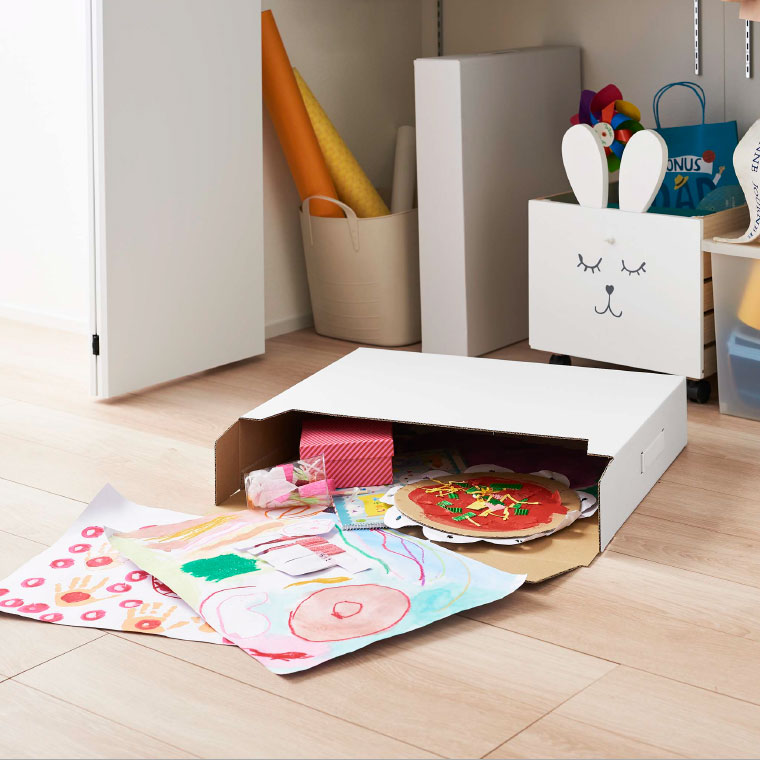 作品収納ボックス ２個組 タワー 山崎実業 tower ホワイト/ブラック 5310 5311 タワーシリーズ