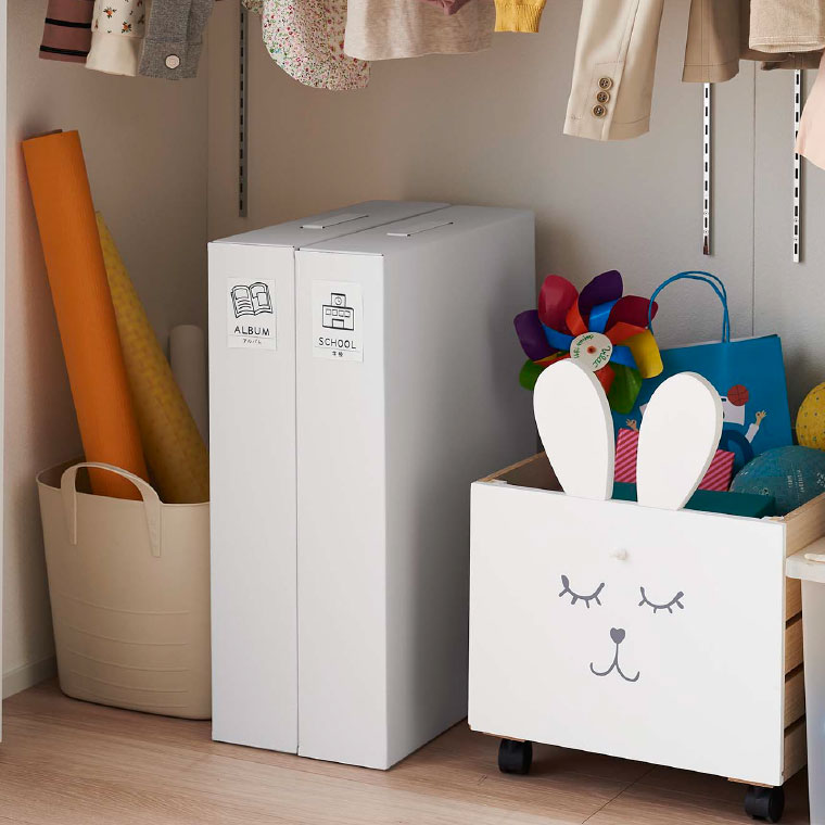 作品収納ボックス ２個組 タワー 山崎実業 tower ホワイト/ブラック 5310 5311 タワーシリーズ