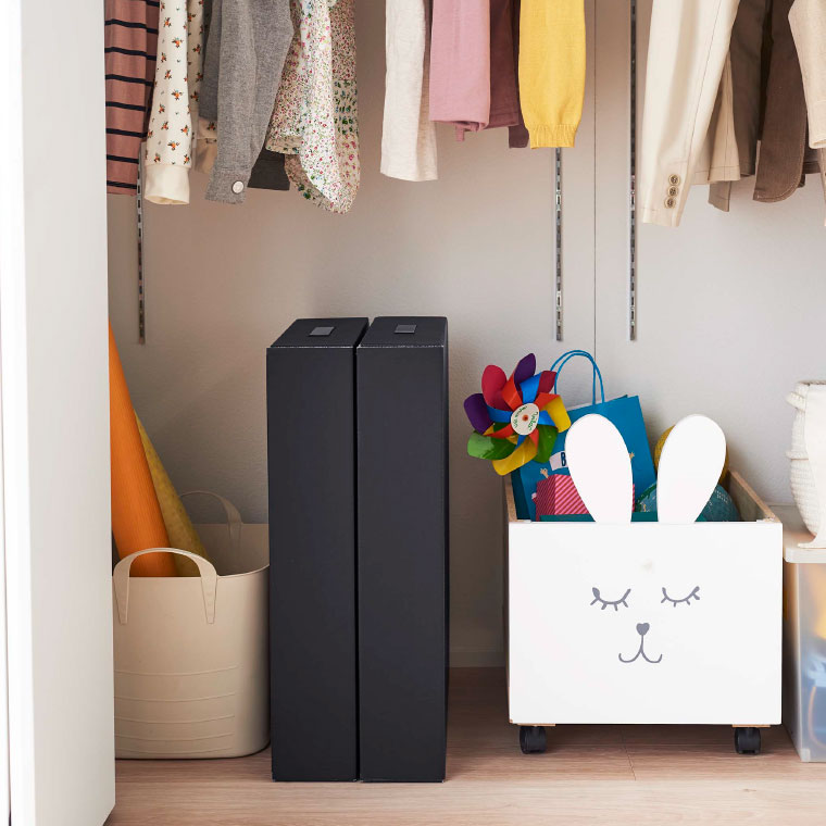 作品収納ボックス ２個組 タワー 山崎実業 tower ホワイト/ブラック 5310 5311 タワーシリーズ