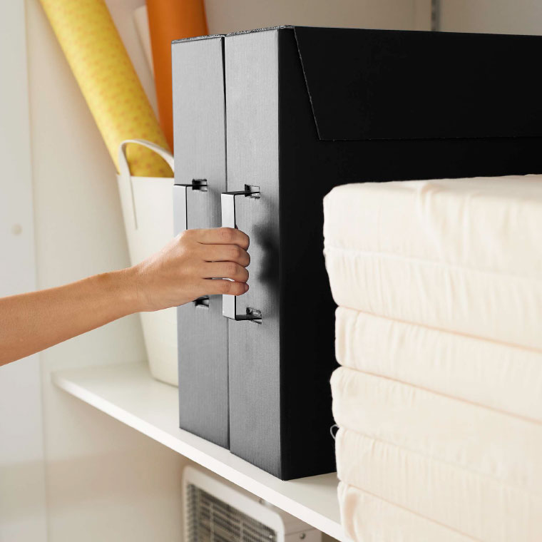 作品収納ボックス ２個組 タワー 山崎実業 tower ホワイト/ブラック 5310 5311 タワーシリーズ