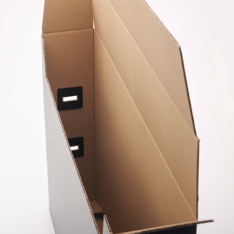 作品収納ボックス ２個組 タワー 山崎実業 tower ホワイト/ブラック 5310 5311 タワーシリーズ