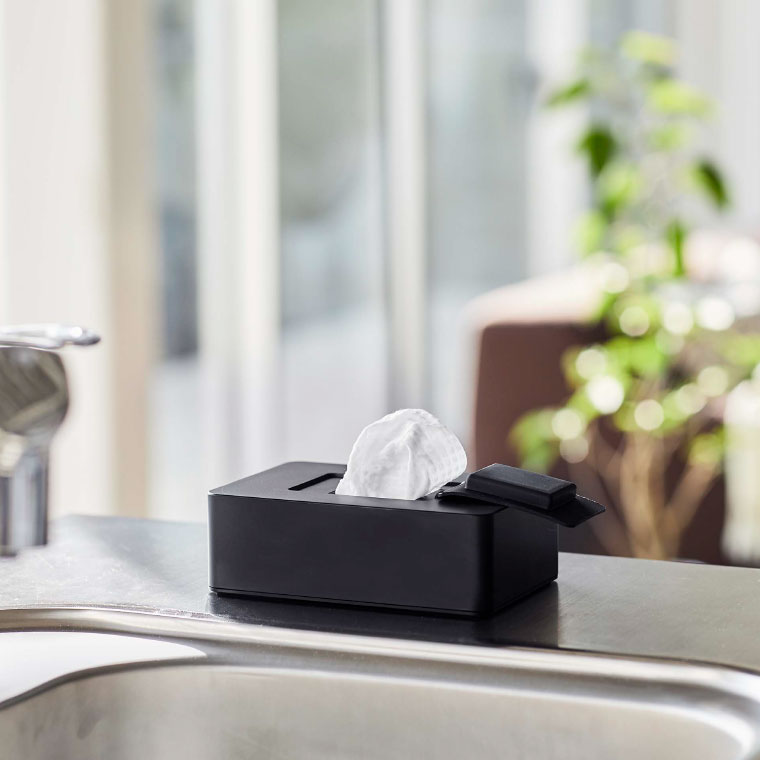 マグネットウェットシートホルダー タワー 山崎実業 tower ホワイト/ブラック 5314 5315 タワーシリーズ マグネット