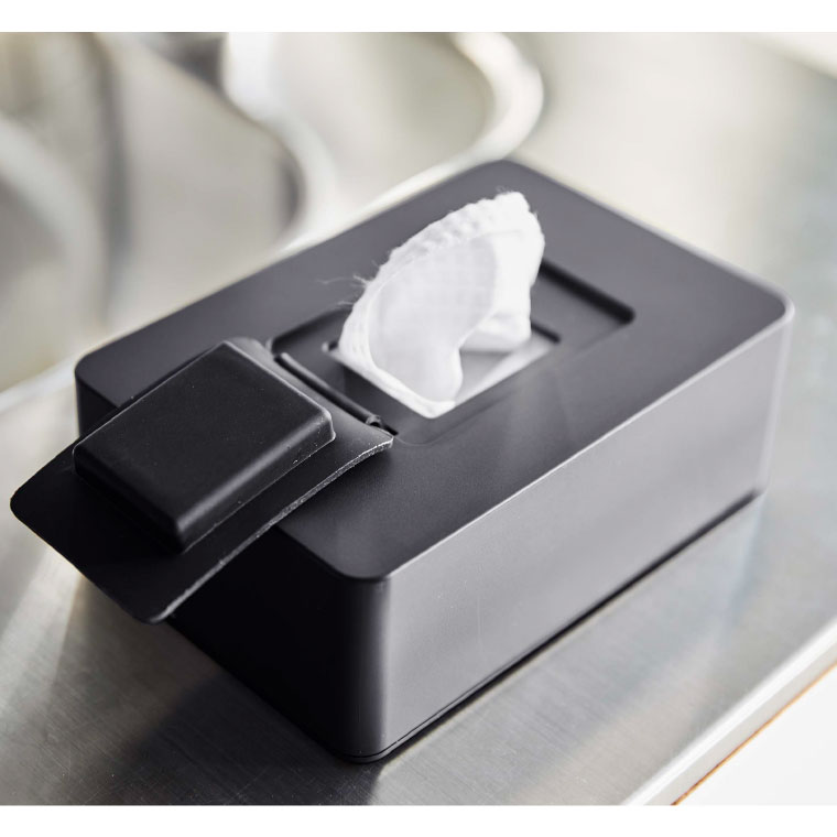 マグネットウェットシートホルダー タワー 山崎実業 tower ホワイト/ブラック 5314 5315 タワーシリーズ マグネット