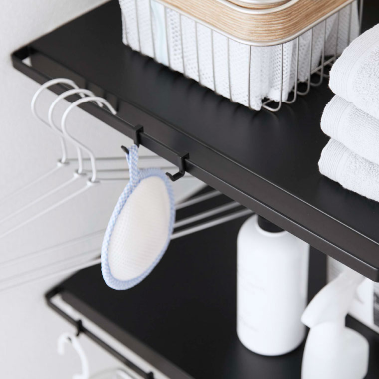 8/15 テレビで紹介されました 伸縮 つっぱり棒用棚板 Ｓ タワー 山崎実業 tower ホワイト/ブラック 5320 5321 タワーシリーズ