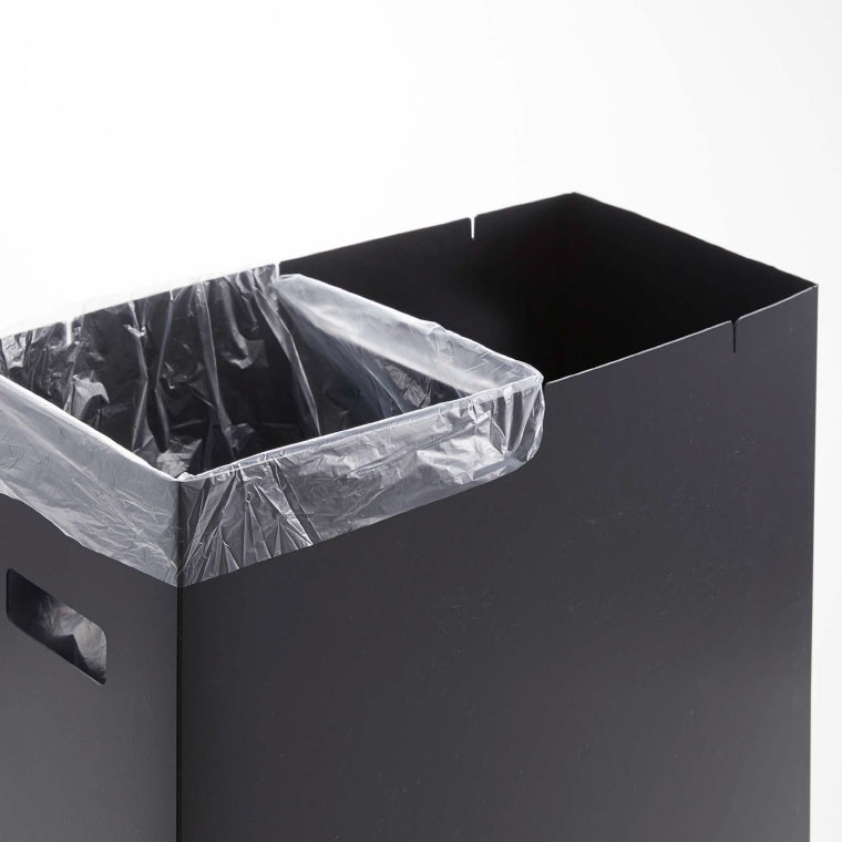 スリム蓋付きゴミ箱 ２個組 ホワイト＆ブラック タワー 山崎実業 tower ゴミ箱 5332 タワーシリーズ