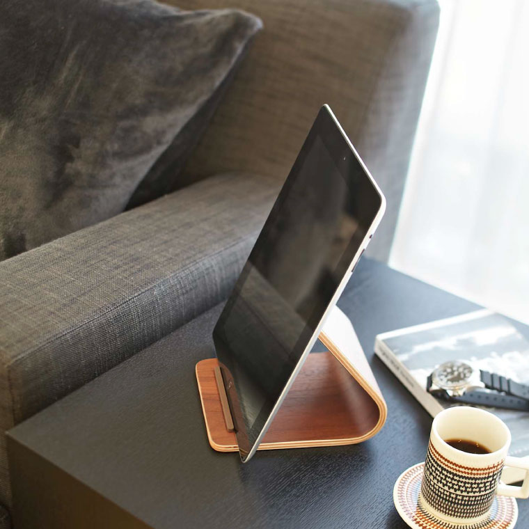 タブレットスタンド リン 山崎実業 RIN ブラウン/ナチュラル 7326 7327 タワーシリーズ