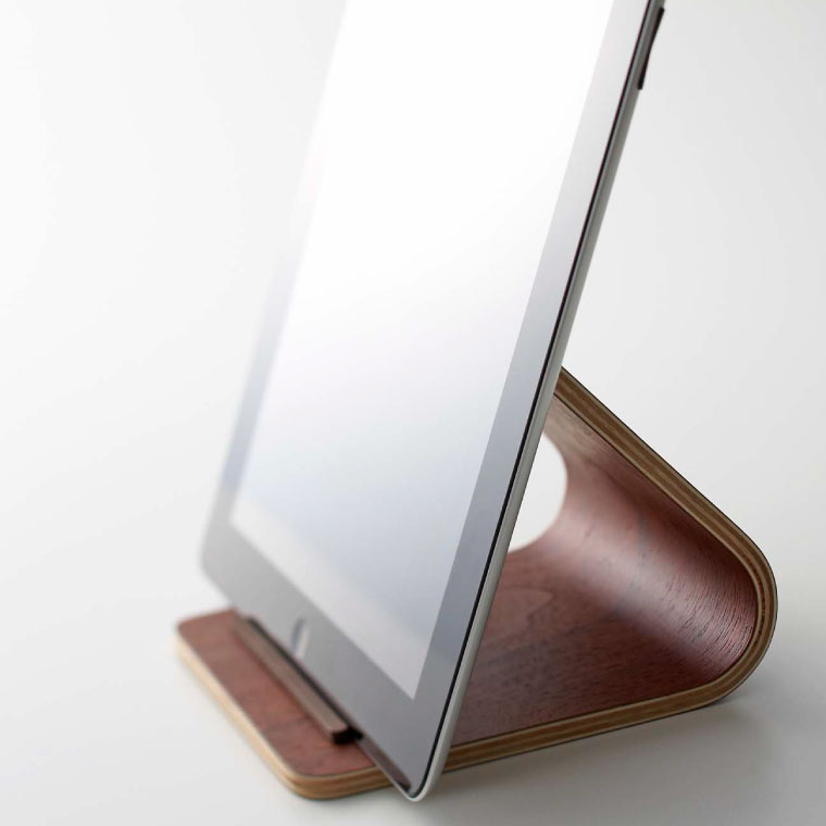 タブレットスタンド リン 山崎実業 RIN ブラウン/ナチュラル 7326 7327 タワーシリーズ