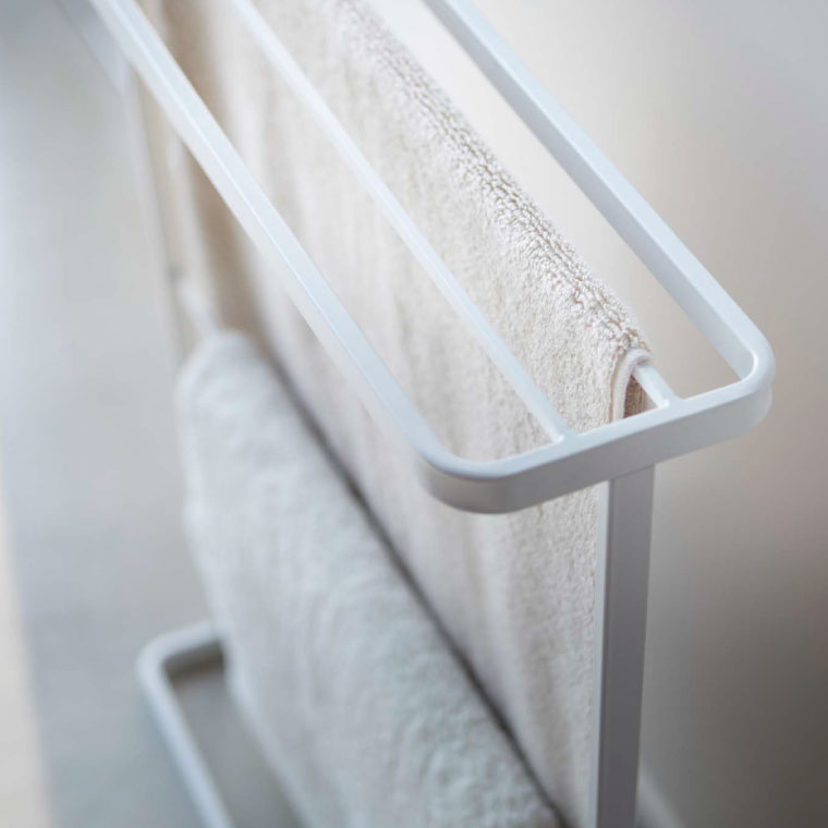 バスタオルハンガー タワー 山崎実業 tower ホワイト/ブラック 7465 7466 タワーシリーズ