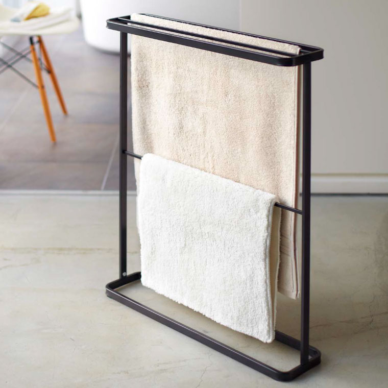 バスタオルハンガー タワー 山崎実業 tower ホワイト/ブラック 7465 7466 タワーシリーズ
