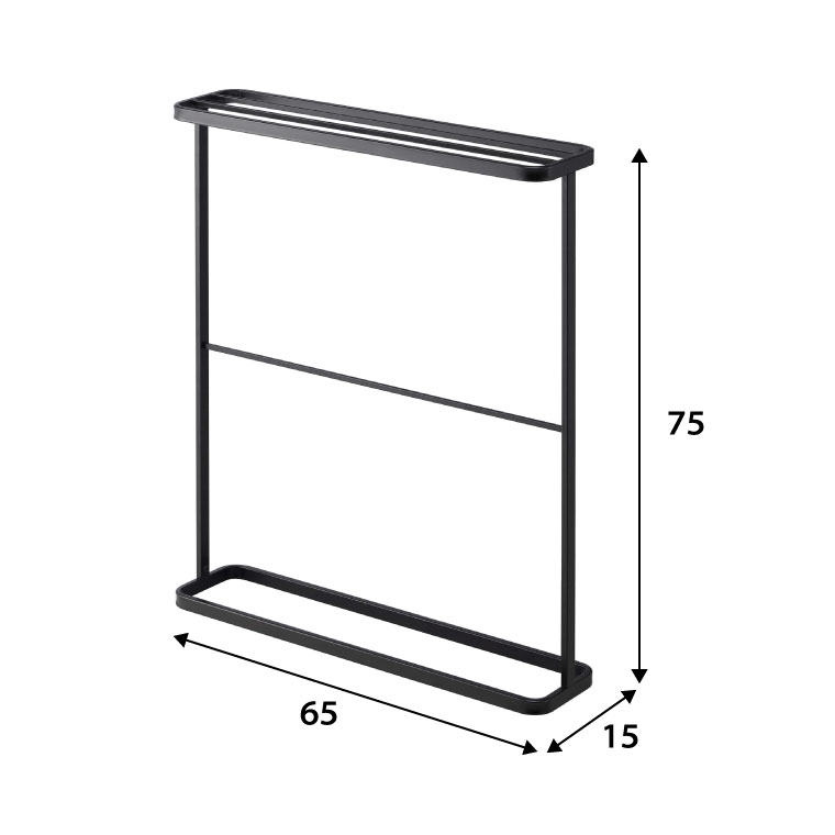 バスタオルハンガー タワー 山崎実業 tower ホワイト/ブラック 7465 7466 タワーシリーズ