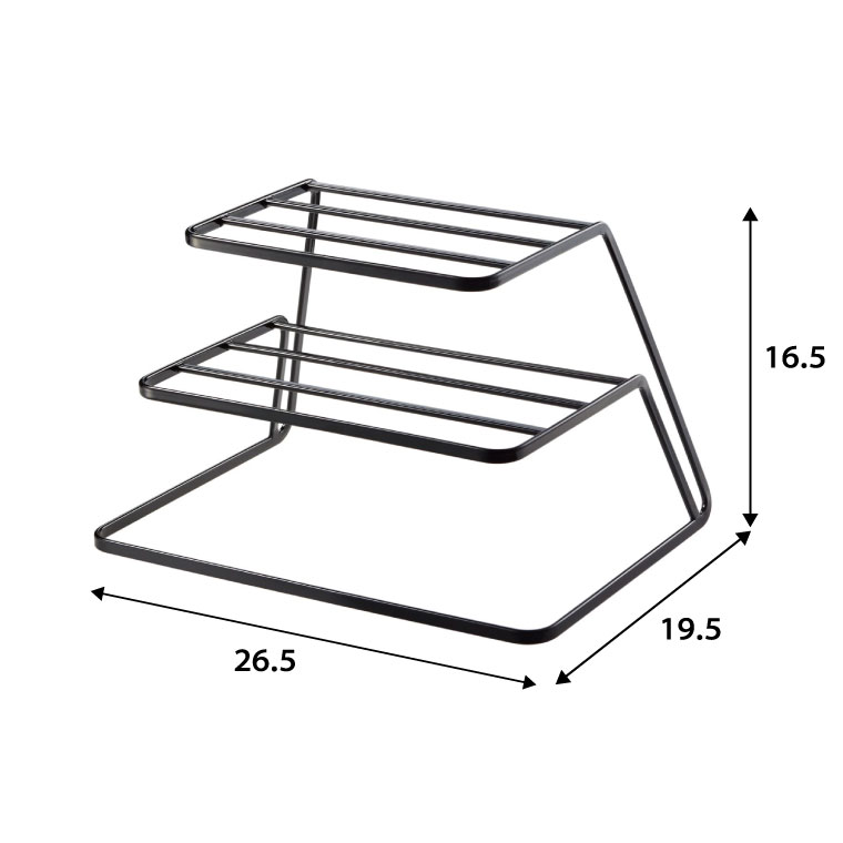 ディッシュストレージ ３段 タワー 山崎実業 tower ホワイト/ブラック 7509 7510 タワーシリーズ