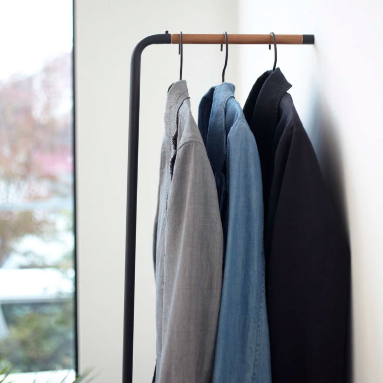 スリムコートハンガー タワー 山崎実業 tower ホワイト/ブラック 7550 7551 タワーシリーズ