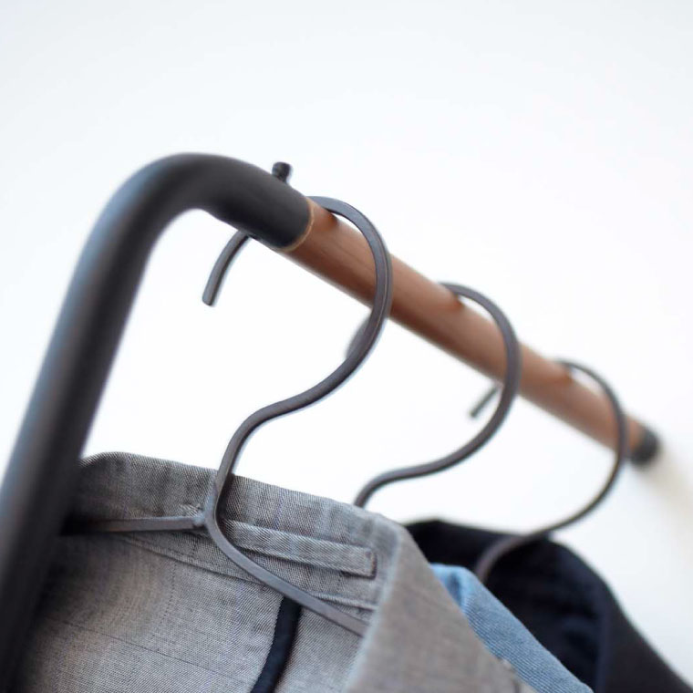 スリムコートハンガー タワー 山崎実業 tower ホワイト/ブラック 7550 7551 タワーシリーズ