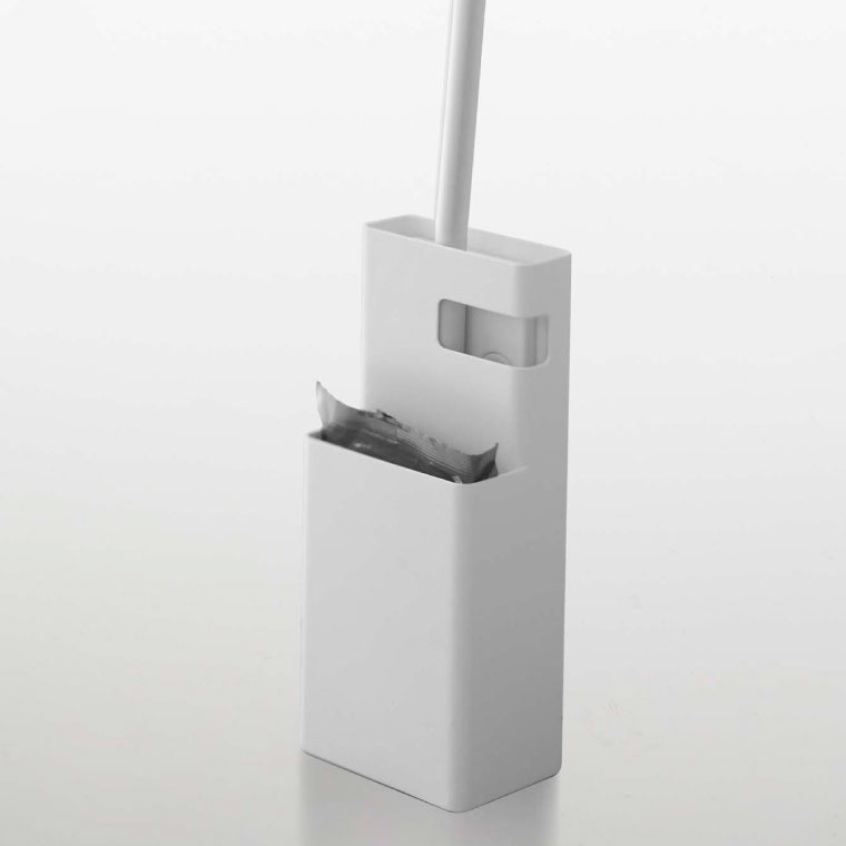 フローリングワイパースタンド デュオ 山崎実業 Duo 掃除用具入れ ホワイト/ブラック 7579 7580