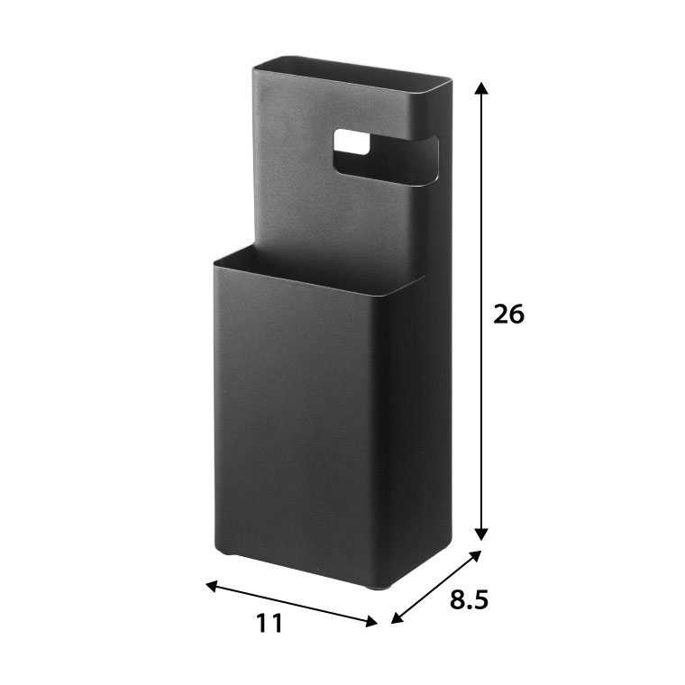 フローリングワイパースタンド デュオ 山崎実業 Duo 掃除用具入れ ホワイト/ブラック 7579 7580
