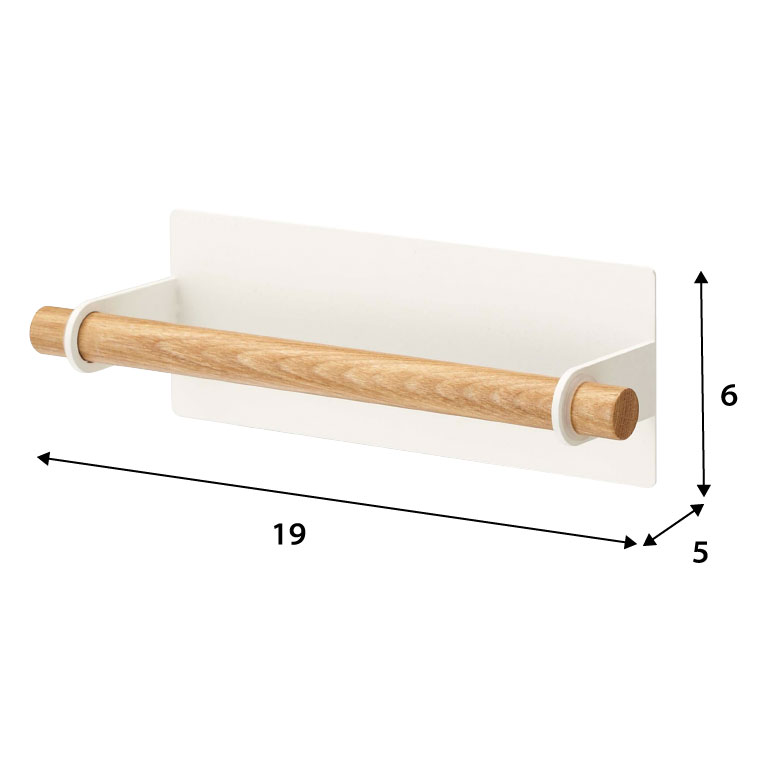 マグネットキッチンタオルハンガー トスカ 山崎実業 tosca ホワイト 7823 タワーシリーズ