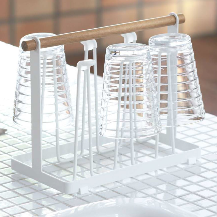 グラススタンド トスカ 山崎実業 tosca ホワイト 7826 タワーシリーズ