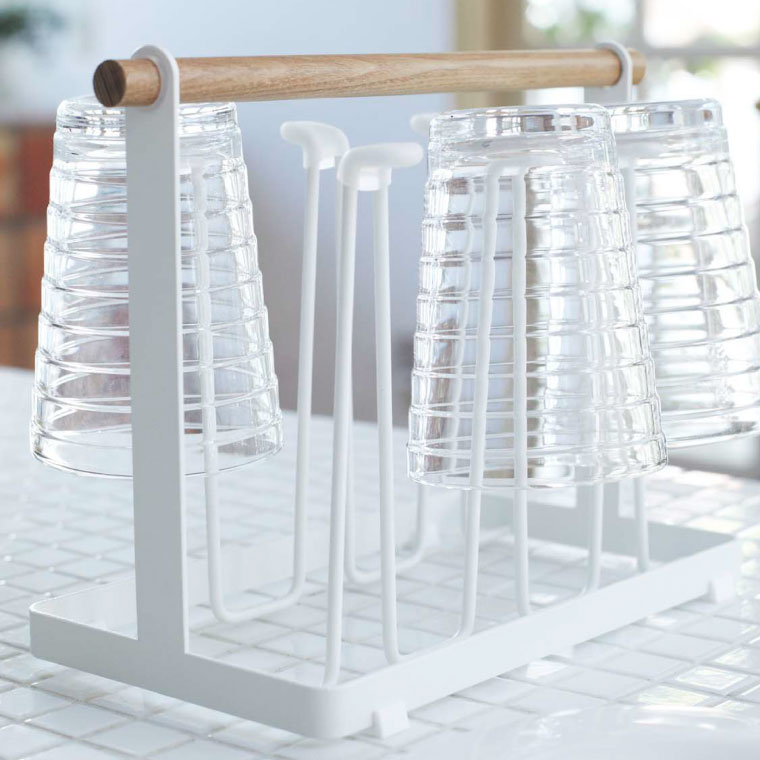 グラススタンド トスカ 山崎実業 tosca ホワイト 7826 タワーシリーズ