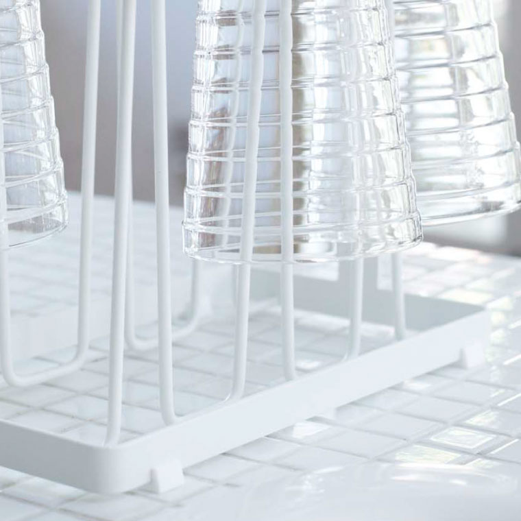 グラススタンド トスカ 山崎実業 tosca ホワイト 7826 タワーシリーズ