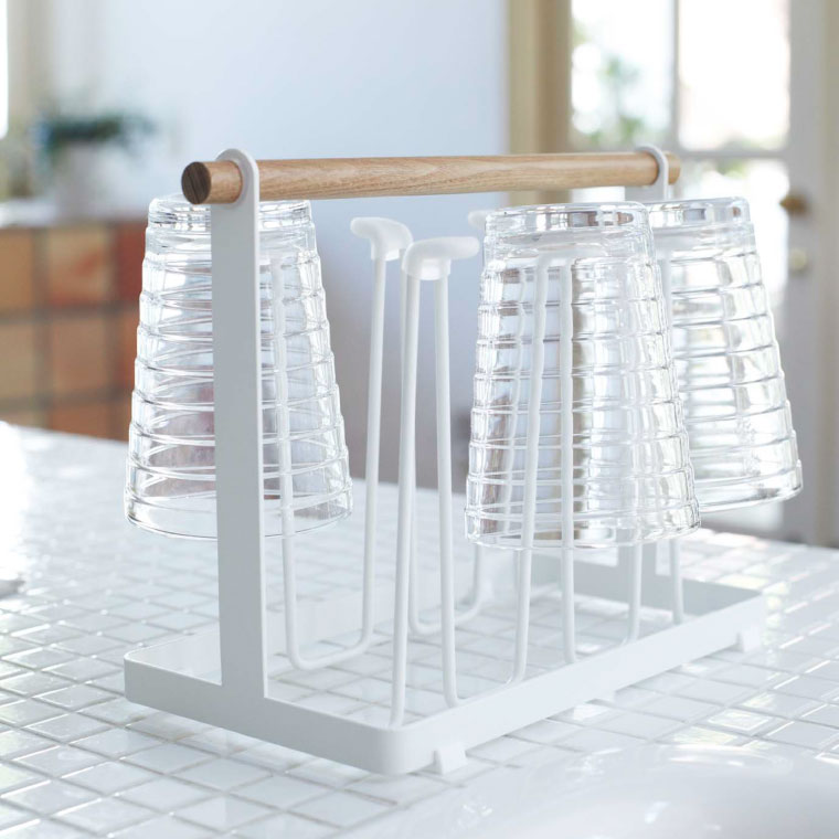 グラススタンド トスカ 山崎実業 tosca ホワイト 7826 タワーシリーズ