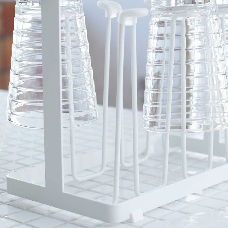 グラススタンド トスカ 山崎実業 tosca ホワイト 7826 タワーシリーズ