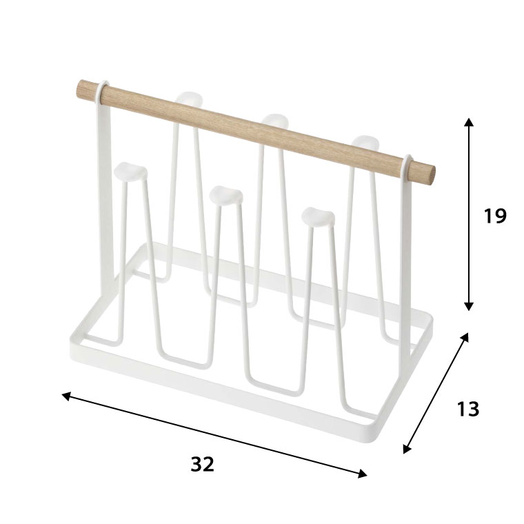 グラススタンド トスカ 山崎実業 tosca ホワイト 7826 タワーシリーズ