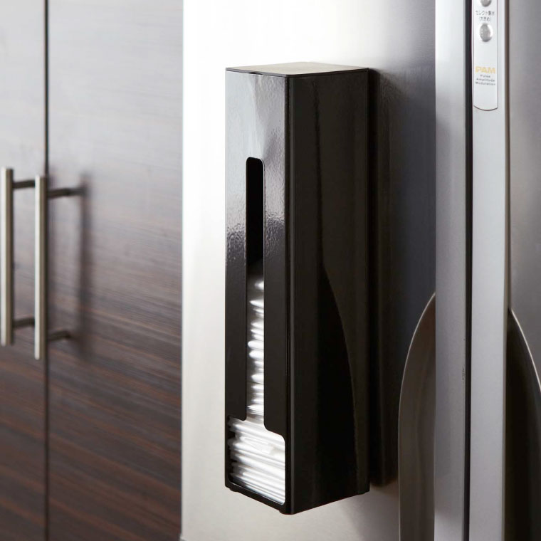 ポリ袋ストッカー タワー 山崎実業 tower ホワイト/ブラック 7839 7840 タワーシリーズ