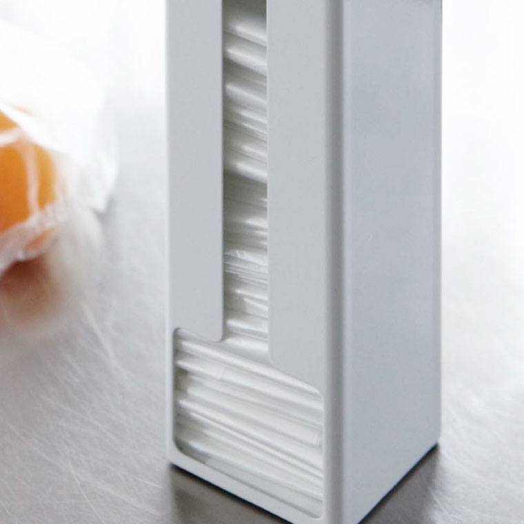 ポリ袋ストッカー タワー 山崎実業 tower ホワイト/ブラック 7839 7840 タワーシリーズ