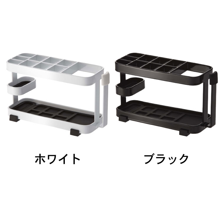 トゥースブラシスタンドワイド タワー 山崎実業 tower 歯ブラシ立て ホワイト/ブラック 7848 7849 タワーシリーズ