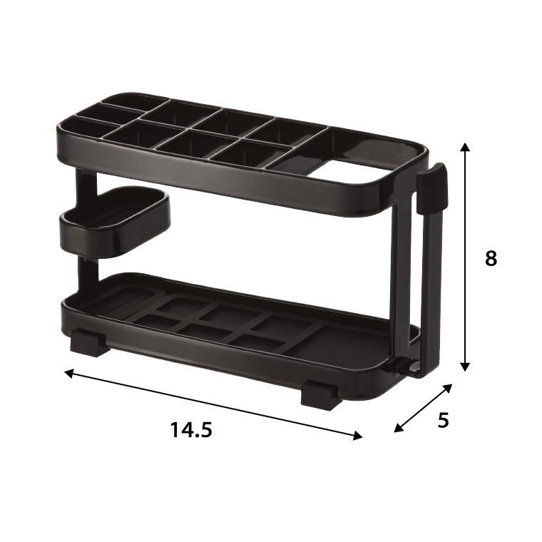 トゥースブラシスタンドワイド タワー 山崎実業 tower 歯ブラシ立て ホワイト/ブラック 7848 7849 タワーシリーズ