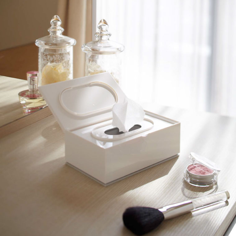 ウェットティッシュケース ヴェール 山崎実業 Veil ホワイト/ブラック 7862 7863 タワーシリーズ