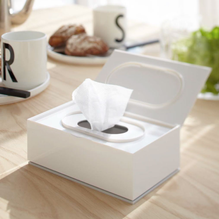 ウェットティッシュケース ヴェール 山崎実業 Veil ホワイト/ブラック 7862 7863 タワーシリーズ